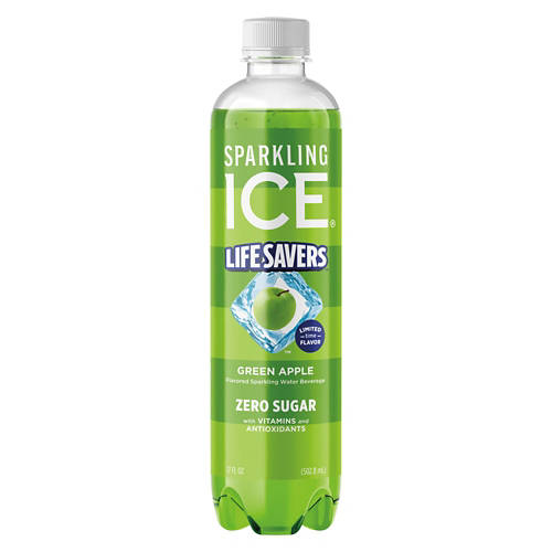 Sparkling ICE Zero Sugar Green Apple Flavored Sparkling Water, 17